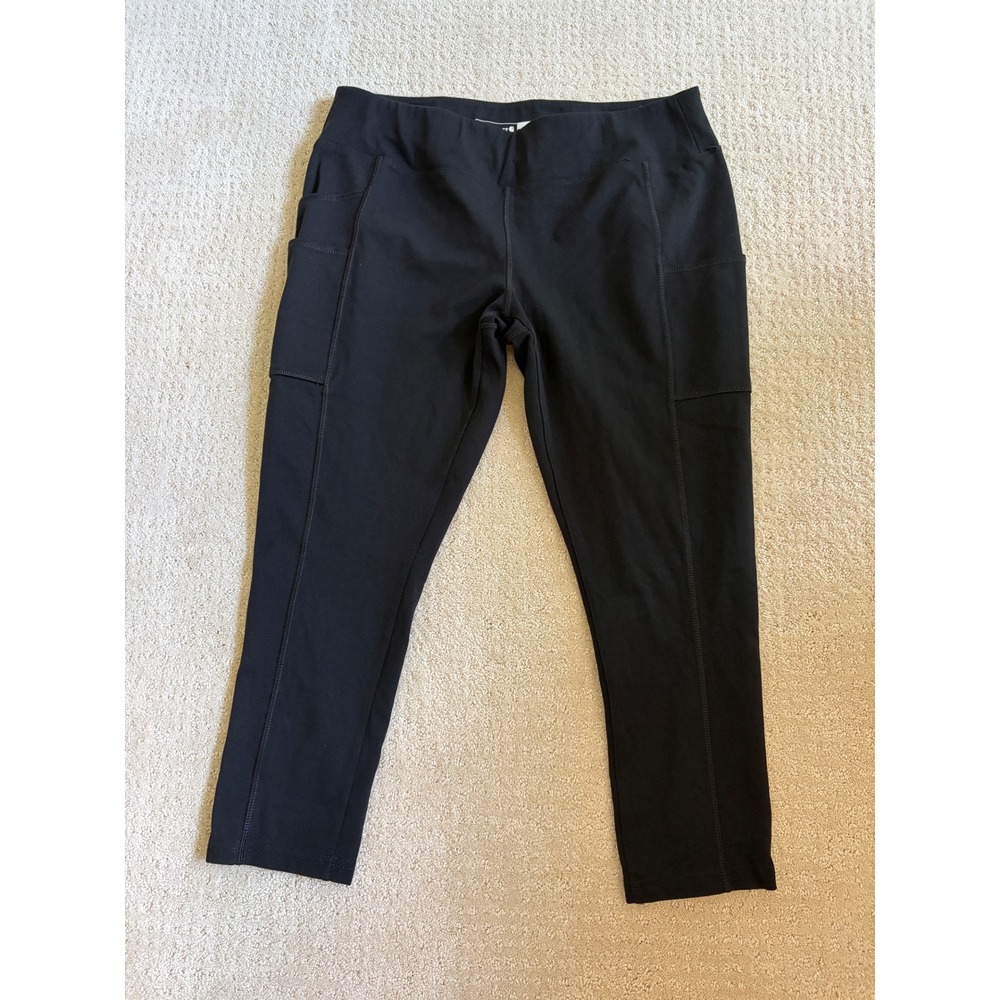 Carhartt Women's Force Fitted Utility Leggings L Black Excellent Crop Pockets